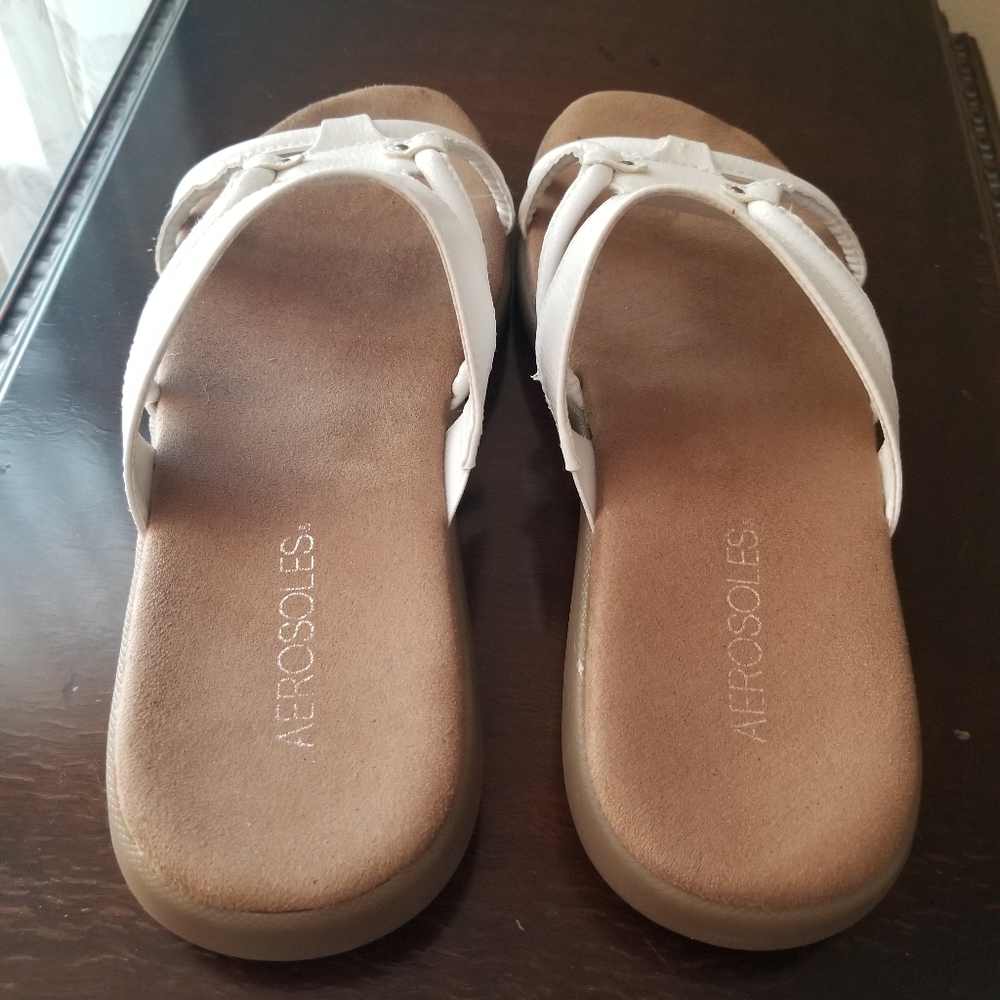 Aerosoles Women's White Sandals - Picture 9 of 10